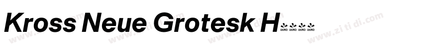 Kross Neue Grotesk H字体转换